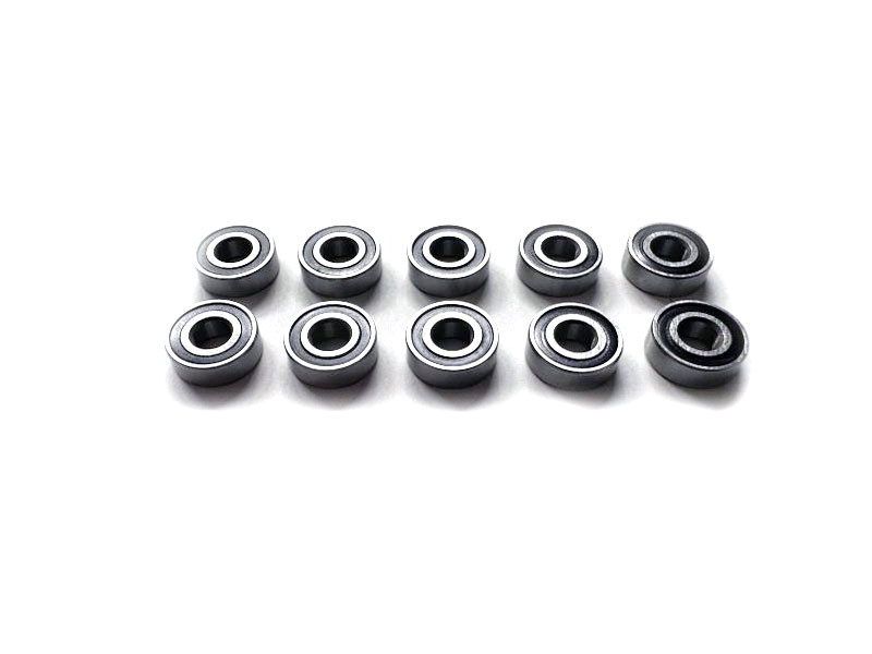 H-SPEED Kugellager 5x12x4, rostfrei, geölt, Gummi Dichtung (10) HSPB032 - Abbildung 1