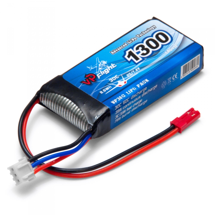 Vapex LiPo Akku 2S 7,4V 1300mAh 30C JST-RCY (BEC) LP013F