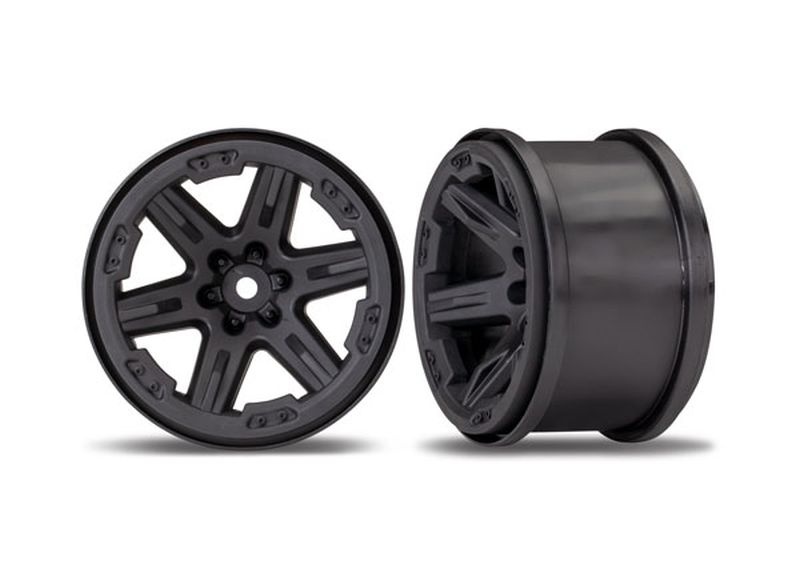 Felgen, Rustler 4X4 2.8 schwarz (2) 6772 - Abbildung 1