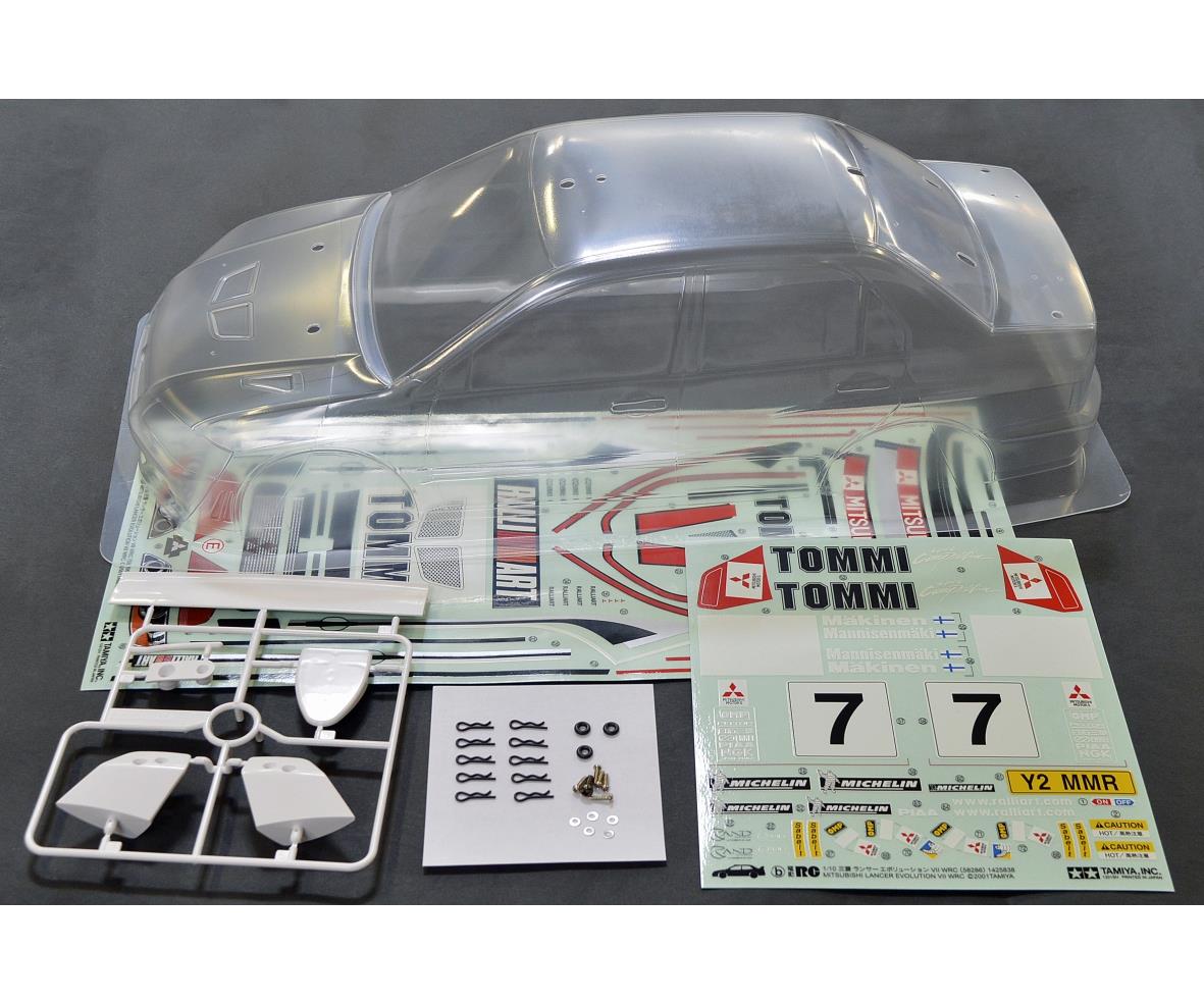 Tamiya 50927 Karosserie Satz Mitsubishi Lancer Evo VII WRC 300050927