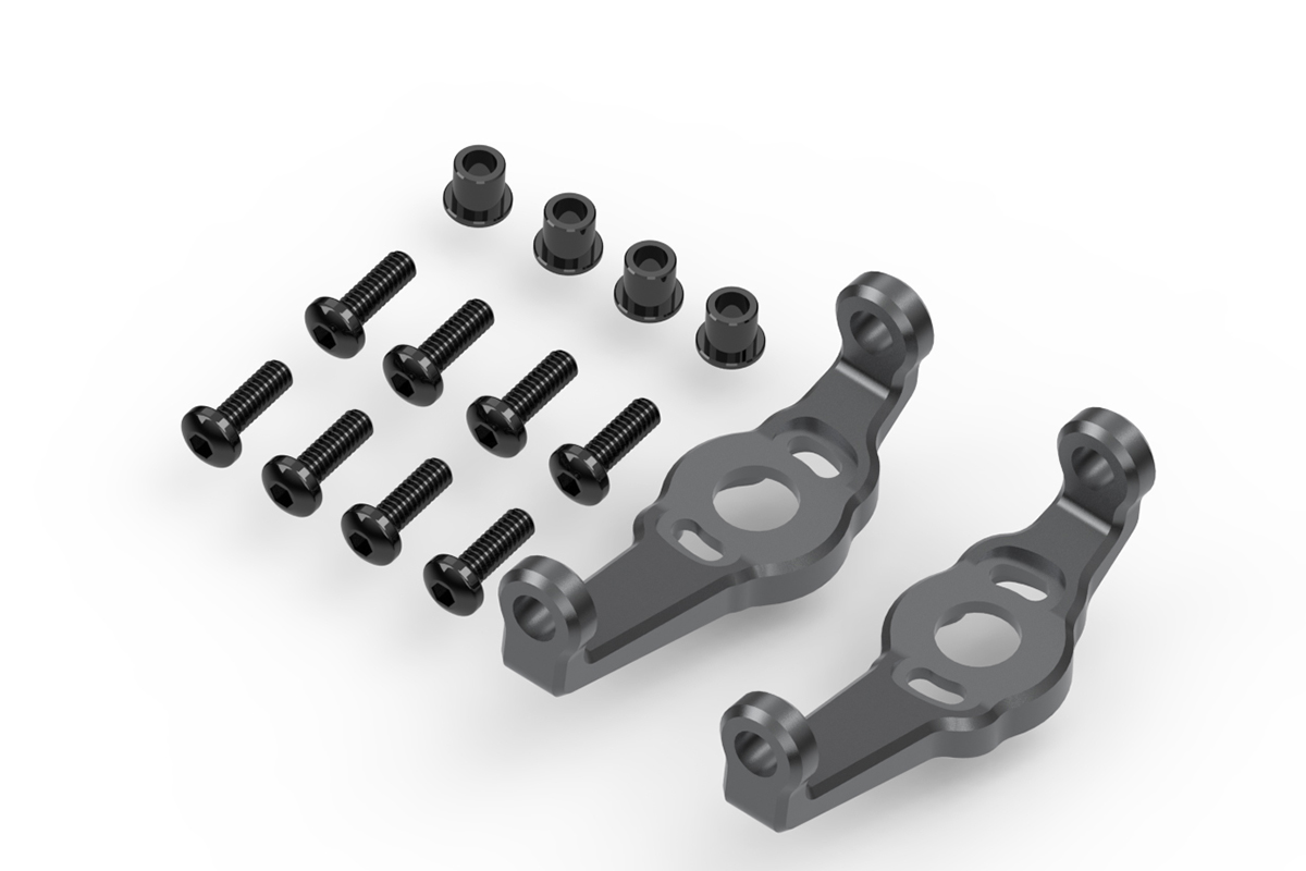 HPI Aluminum Portal Achsen C-Hub Set (Gunmetal) 161159