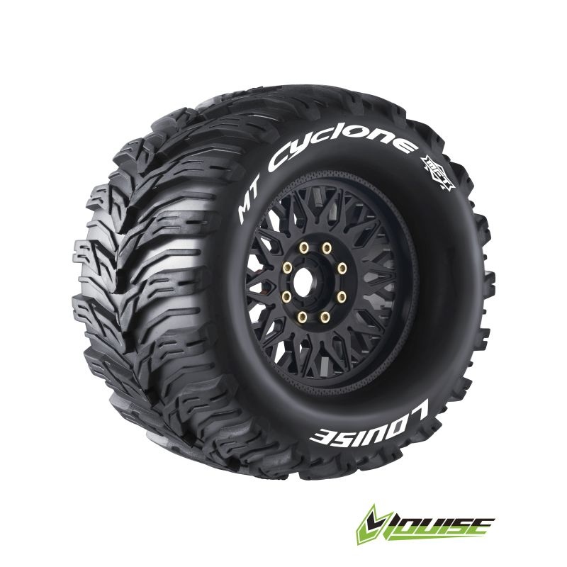Louise MT-CYCLONE MFT 1/8 SPORT auf 3.8 Felge schwarz (2) L-T3323X