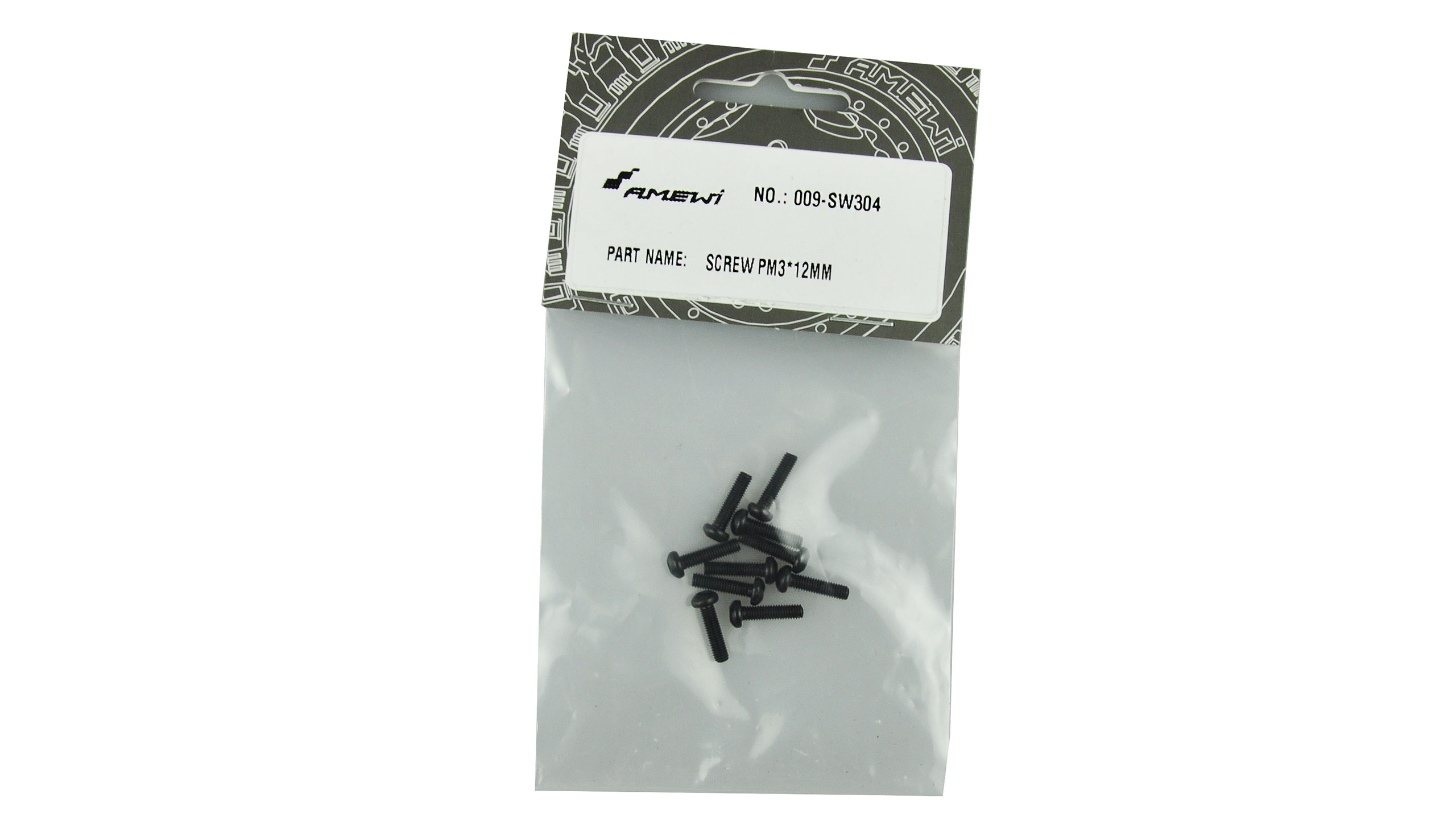 Amewi SCREW(PM3X12MM) 10pcs EVO-X 6000 SW304 SW304