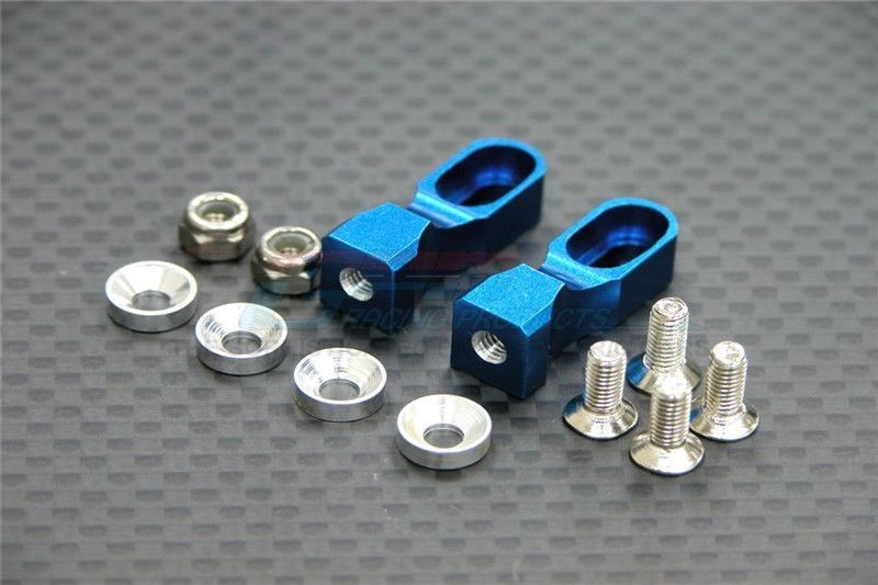 GPM Alu Servobefestigung blau Tamiya TT01