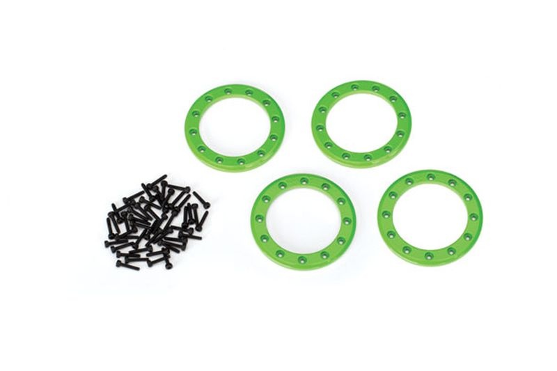 Beadlock Rings Grün (1.9') Alu (4) + Schrauben 8169G - Abbildung 1