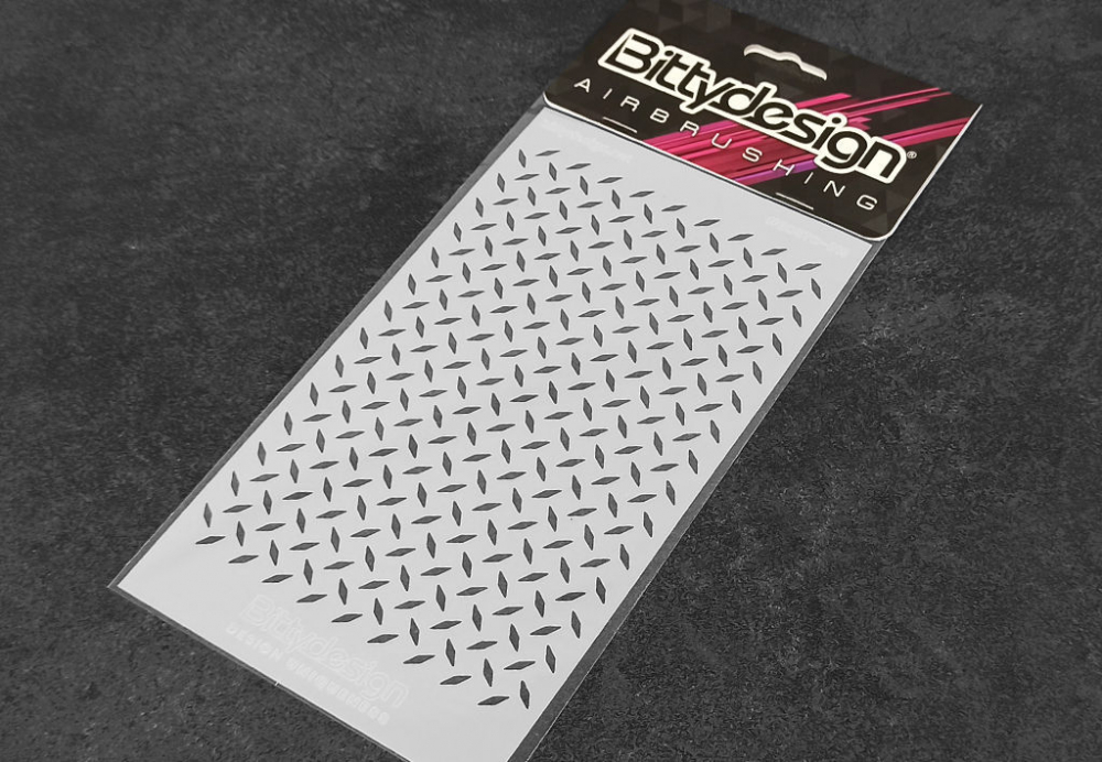 Bittydesign Vinyl stencil - Diamond Plate STC-019