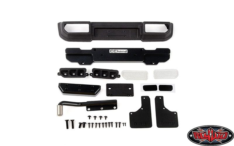 RC4WD Guardian Steel Rear Bumper W/ Exhaust and Mud Flaps for MST VVV-C1203