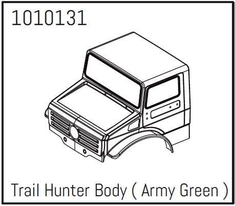 Hobby Plus T-Hunter PC Body (army-green) - PRO Crawler 1:18 240250