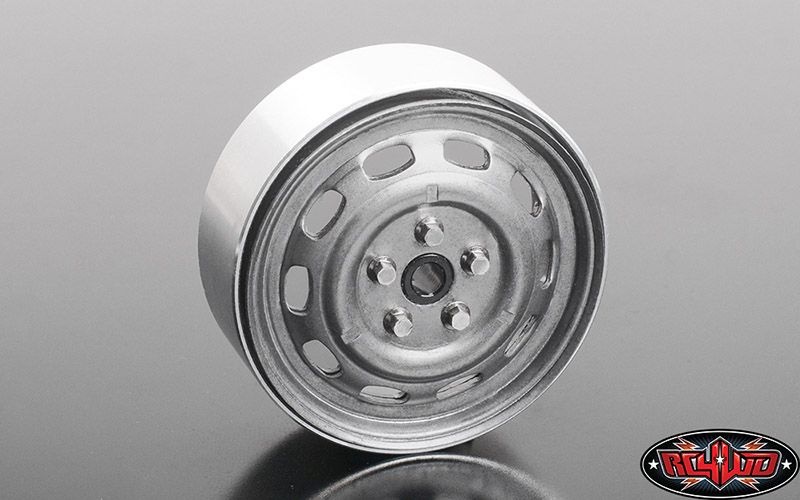 RC4WD Stamped Steel 1.7 10-Oval Hole Wheels (Plain) Z-W0312