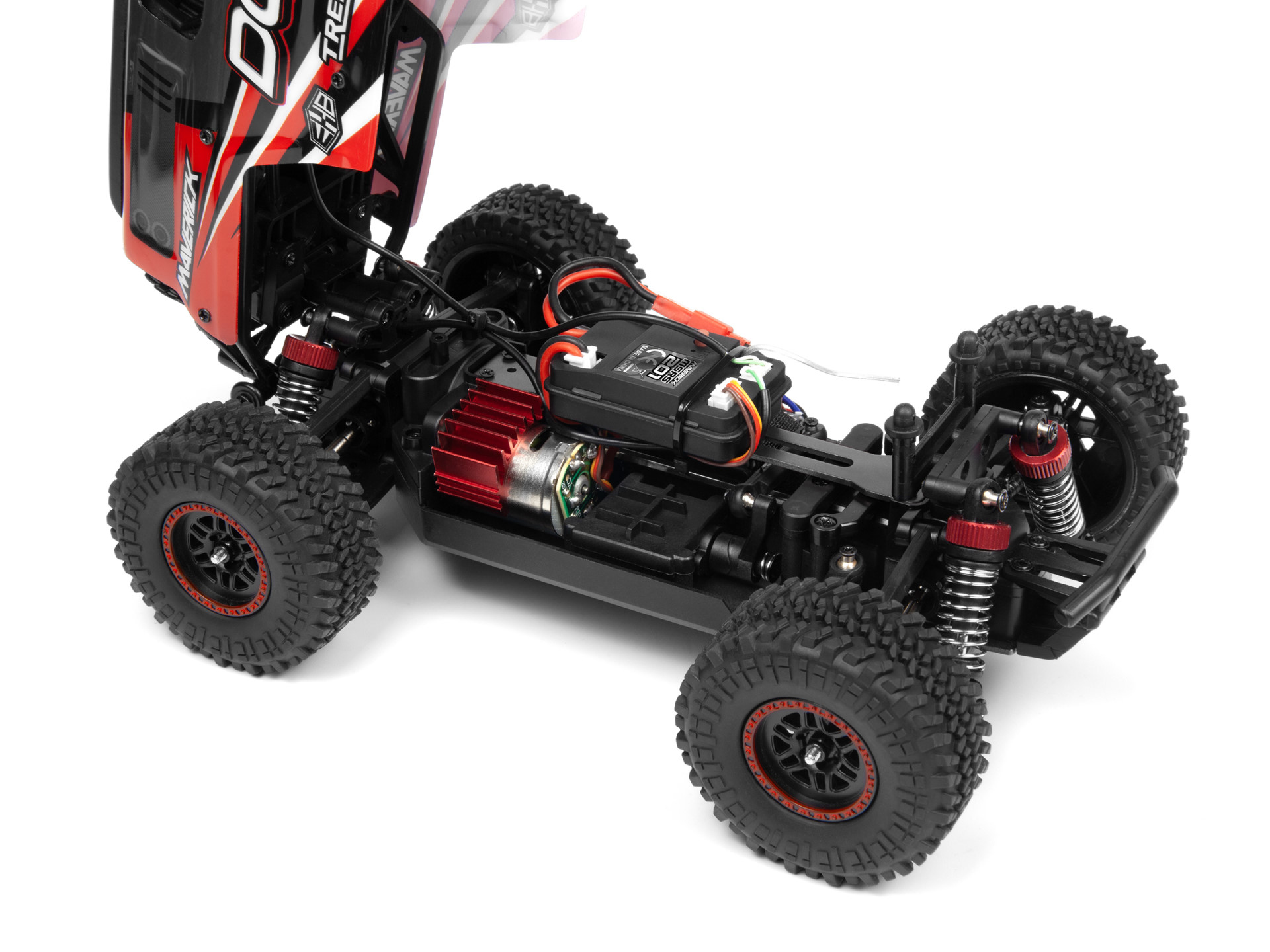 Maverick Doha 1/20 4WD Elektro Truck Rot 150701 - Abbildung 6