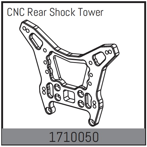 Absima CNC Dämpferbrücke hinten 1710050