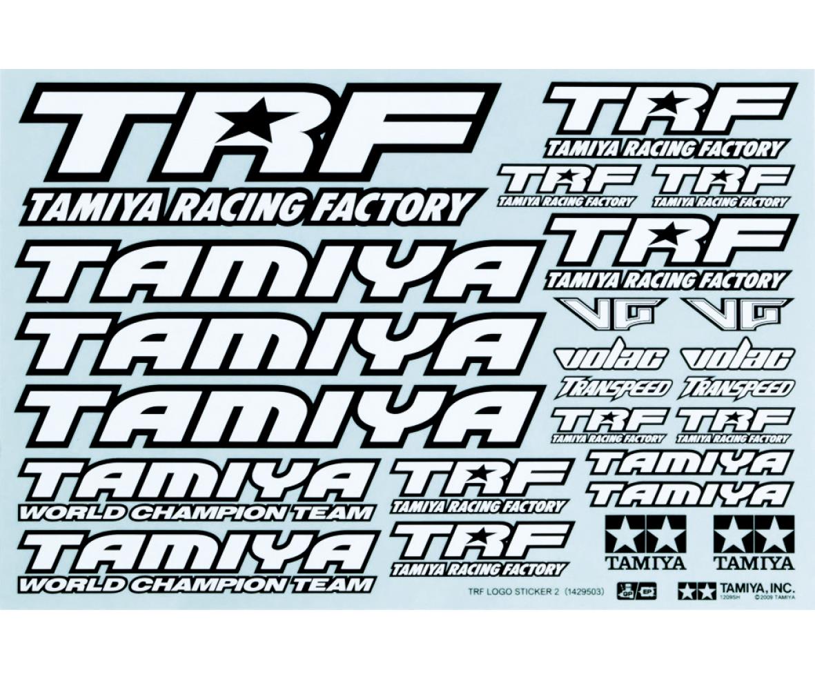 Tamiya 42164 1:10 Sticker-Set TRF schwarz/weiss 300042164