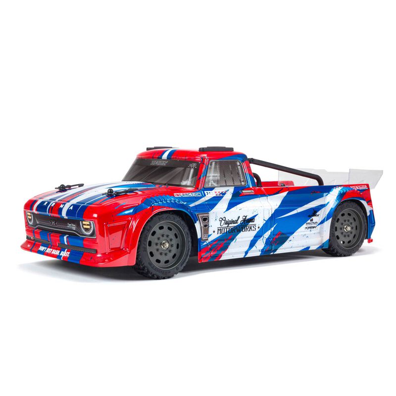 ARRMA 1/8 INFRACTION 4WD MEGA Resto-Mod Truck RTR, Red/Blue ARA4215V3BIT1