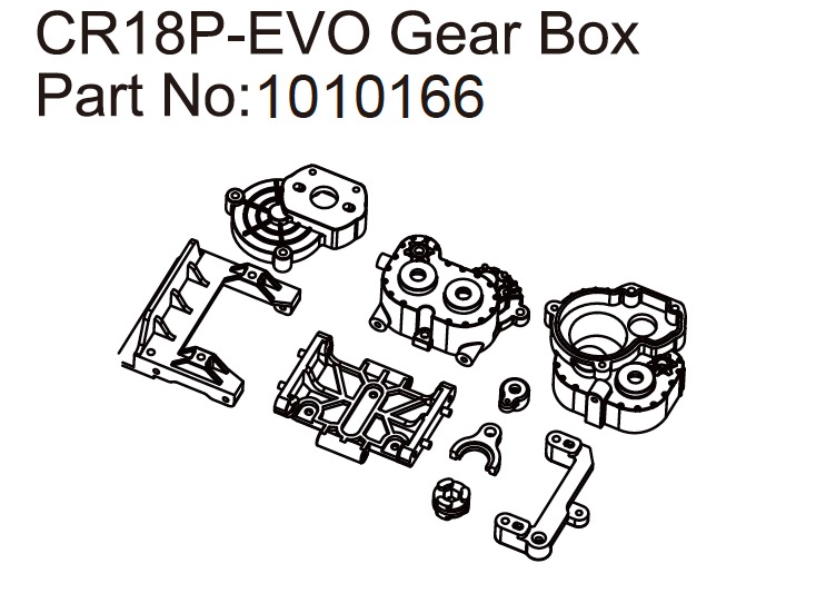 Hobby Plus Gear Box - EVO 1:18 240300