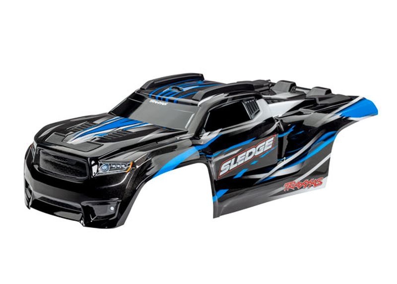 Traxxas Karo SledgeT blau / mit Aufkleberbogen & montierten Clipless 9511A - Abbildung 1