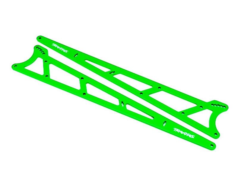 Traxxas Seitenplatten Wheelie Bar grün Alu (2) 9462G