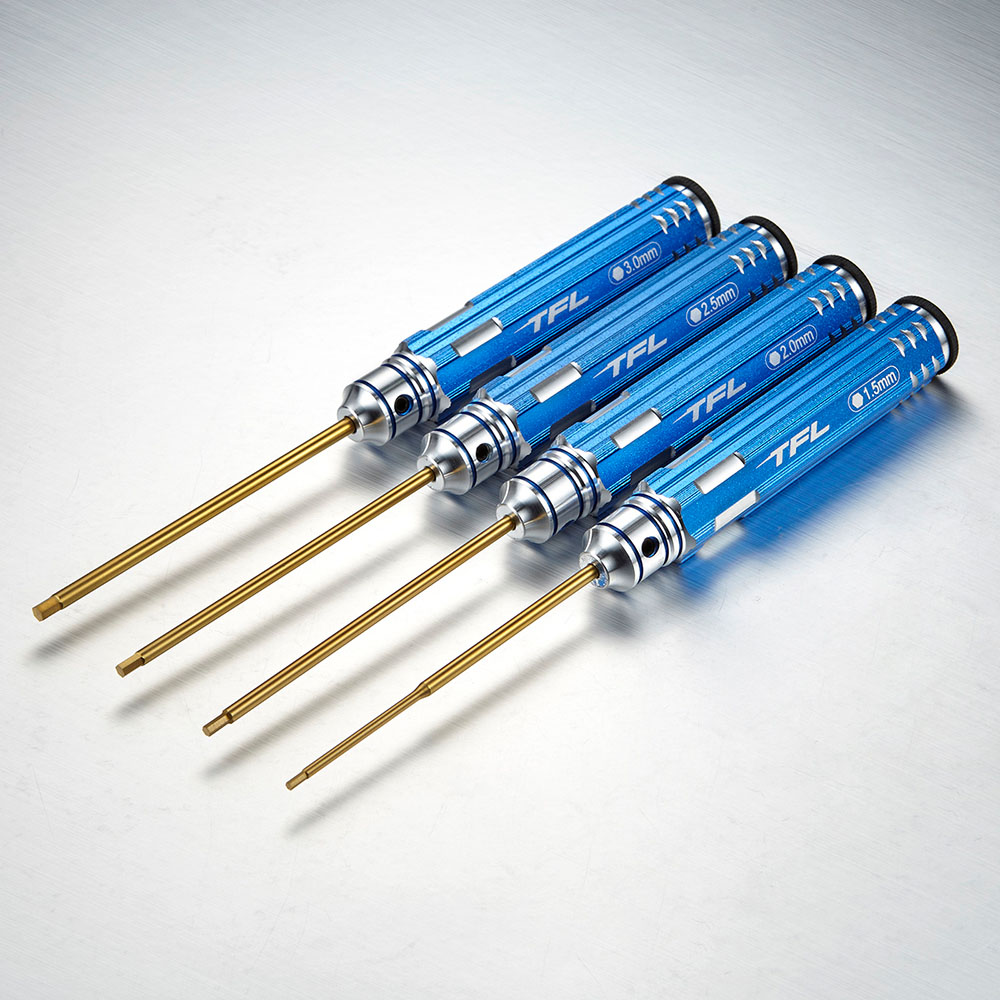 TT1604-01B Innensechskantschlüssel Set 1,5/2,0/2,5/3,0mm Blau