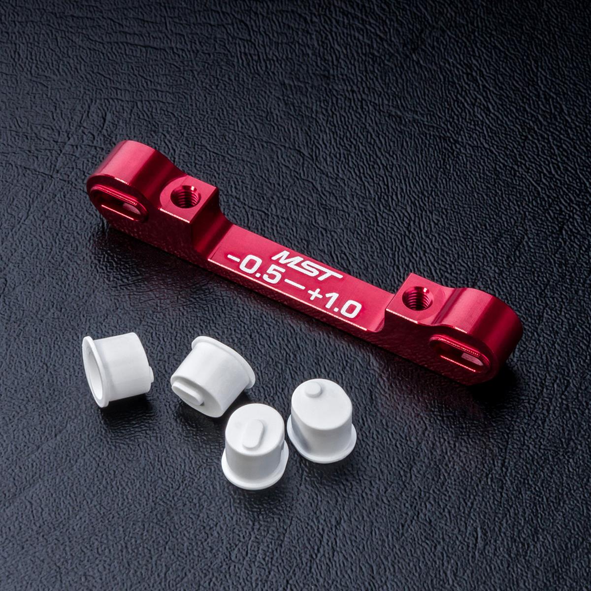 820057R Adjustable alum. suspension mount (-0.5-+1.0) (red)