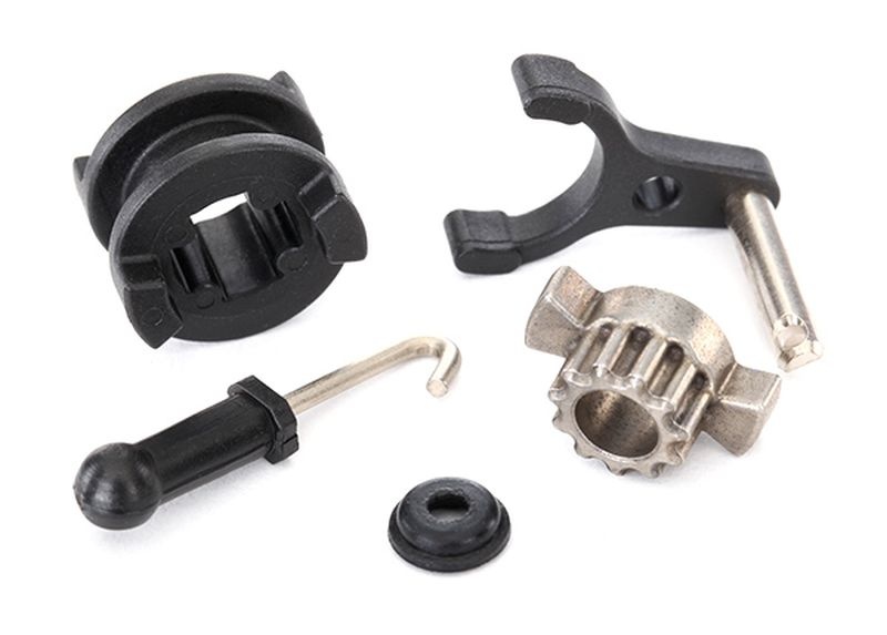 Traxxas Drive hub, 2Gang shift dog/ shift fork/ shaft seal/ 2-speed 8289
