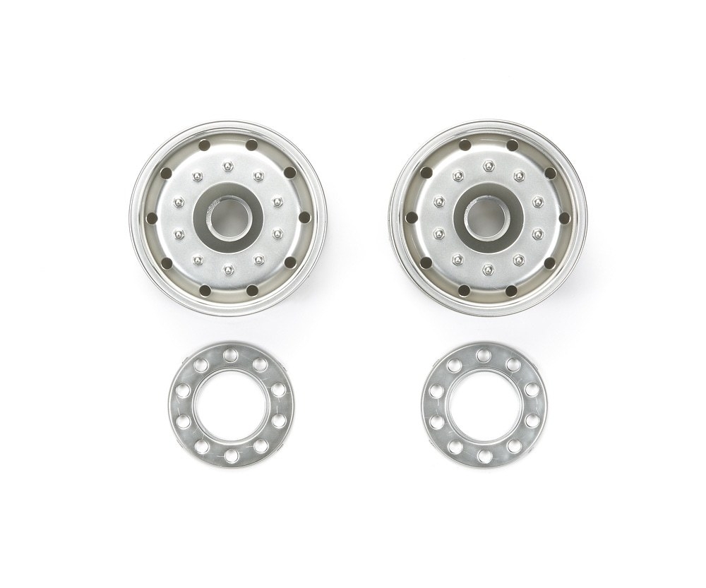 Tamiya 56520 1:14 Aufliegerfelgen (2) 30mm Chrom matt 300056520