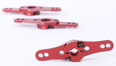 R17012R Servo Arm Alu 24Z Rot Doppelarm (2 Ebenen) - Abbildung 2