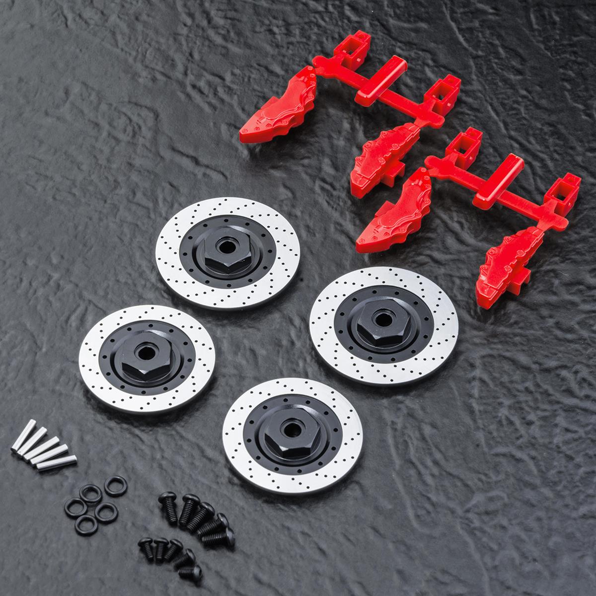 MST-Racing Alum. wheel hubs 6mm (large brake 820135
