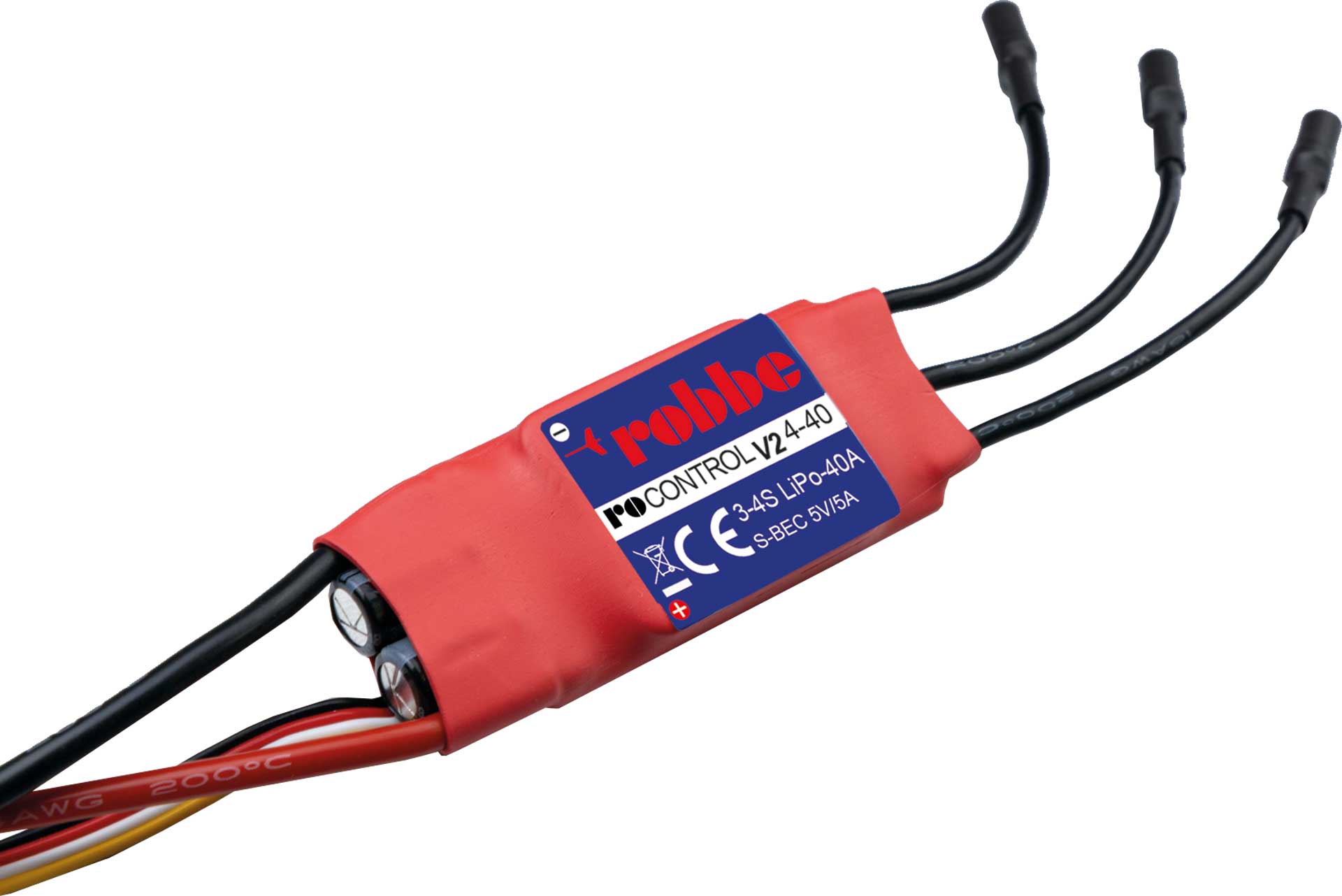 Robbe RO-CONTROL 4-40 V2 3-4S -40(60)A 5V/5A SWITCH BEC Regler 8739