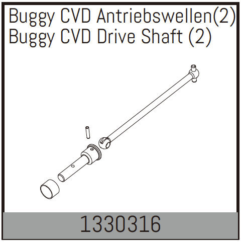 Absima Buggy CVD Antriebswellen (2 St.) 1330316