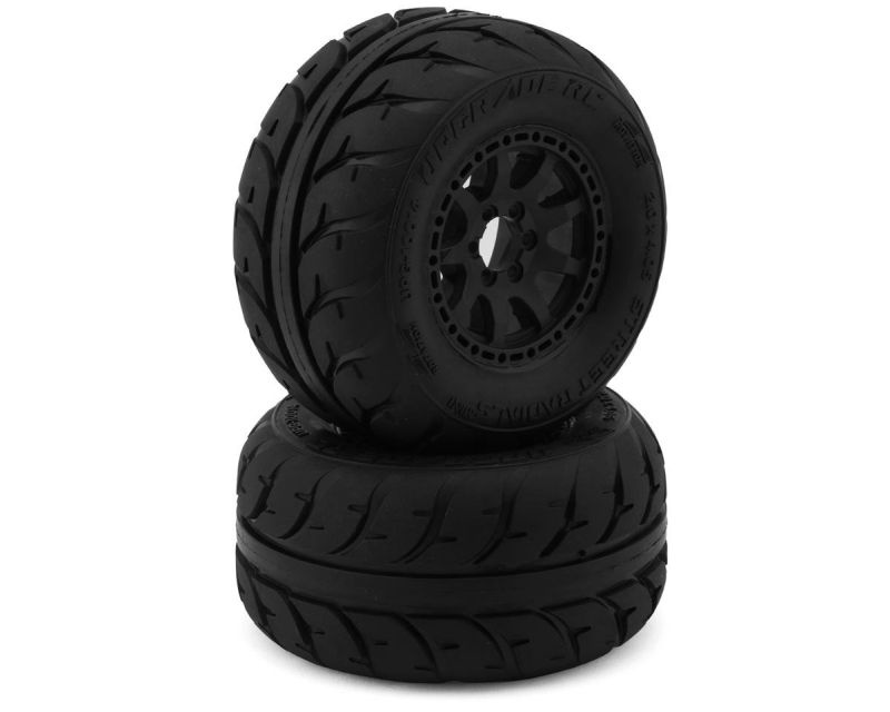 Upgrade RC RC Street Radials 2.2 Reifen auf Felge (12&14mm) (2) für TRX Mini-Maxx&XRT (H102.9 x B50.8 x ID55.
