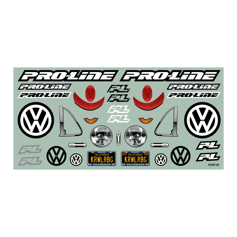 Pro-Line Volkswagen Beetle Karo klar für 12.3 (313mm) Scale Crawler 3595-00