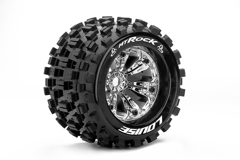 Louise MT 3.8 ROCK 1/8 Sport Felge chrome (2) TRAXXAS, HPI / 1/2 Offset / L-T3277CH - Abbildung 1