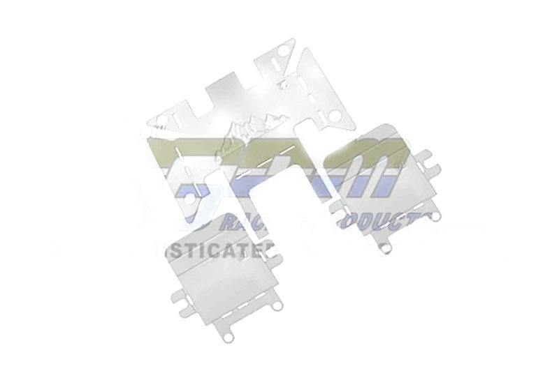 GPM Universal Schutzplatten Metall silber Traxxas-4M