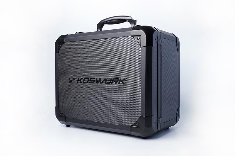 Koswork Koffer Alu V2  Mini Black für Futaba 10PX-4PM-7PX-7PXR KOS32302-10PX