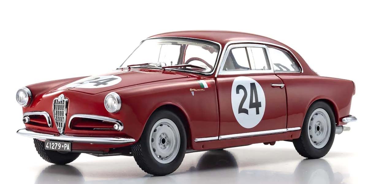 Kyosho 1:18 Alfa Romeo Giuletta SV Targa Florio 1957 Nr.24 08957B