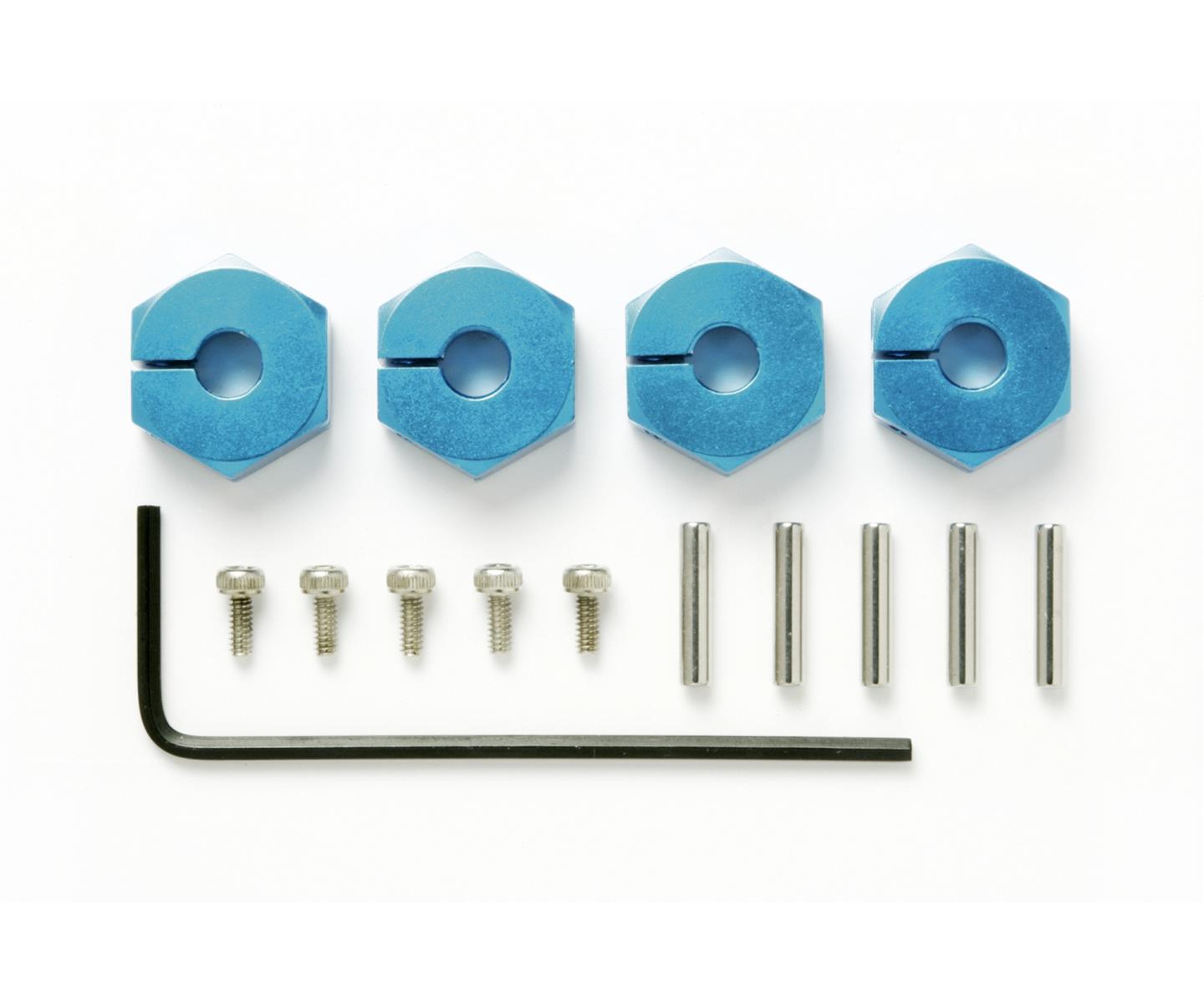 Tamiya 53823 Radmitnehmer (4) Alu 5mm blau 300053823