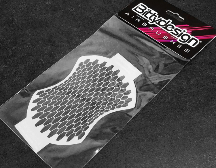 Bittydesign Vinyl stencil - Honeycomb V2 STC-003