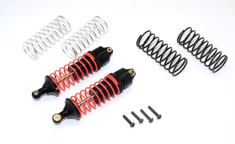 GPM Alu-Dämpfer vorn schwarz m. (1.3mm/1.5mm/1.7mm Feder) Traxxas 1/10 Rustler, Bandit