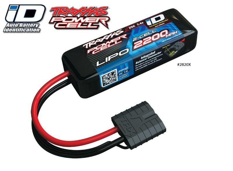 Traxxas Lipo Akku 2S 2200mAh 7,4V 2-Zellen 25C 2820X - Abbildung 1
