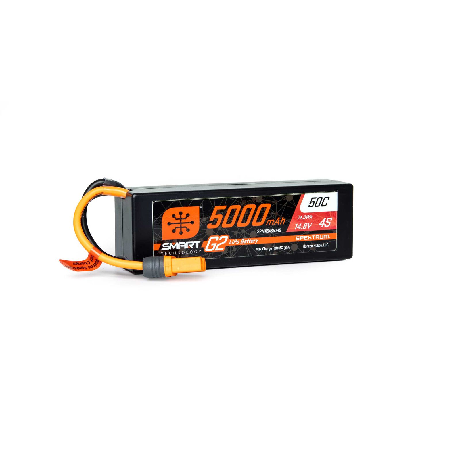 Spektrum Lipo Akku 5000mAh 4S 14.8V Smart G2 50C Hard Case IC5 SPMX54S50H5 - Abbildung 1