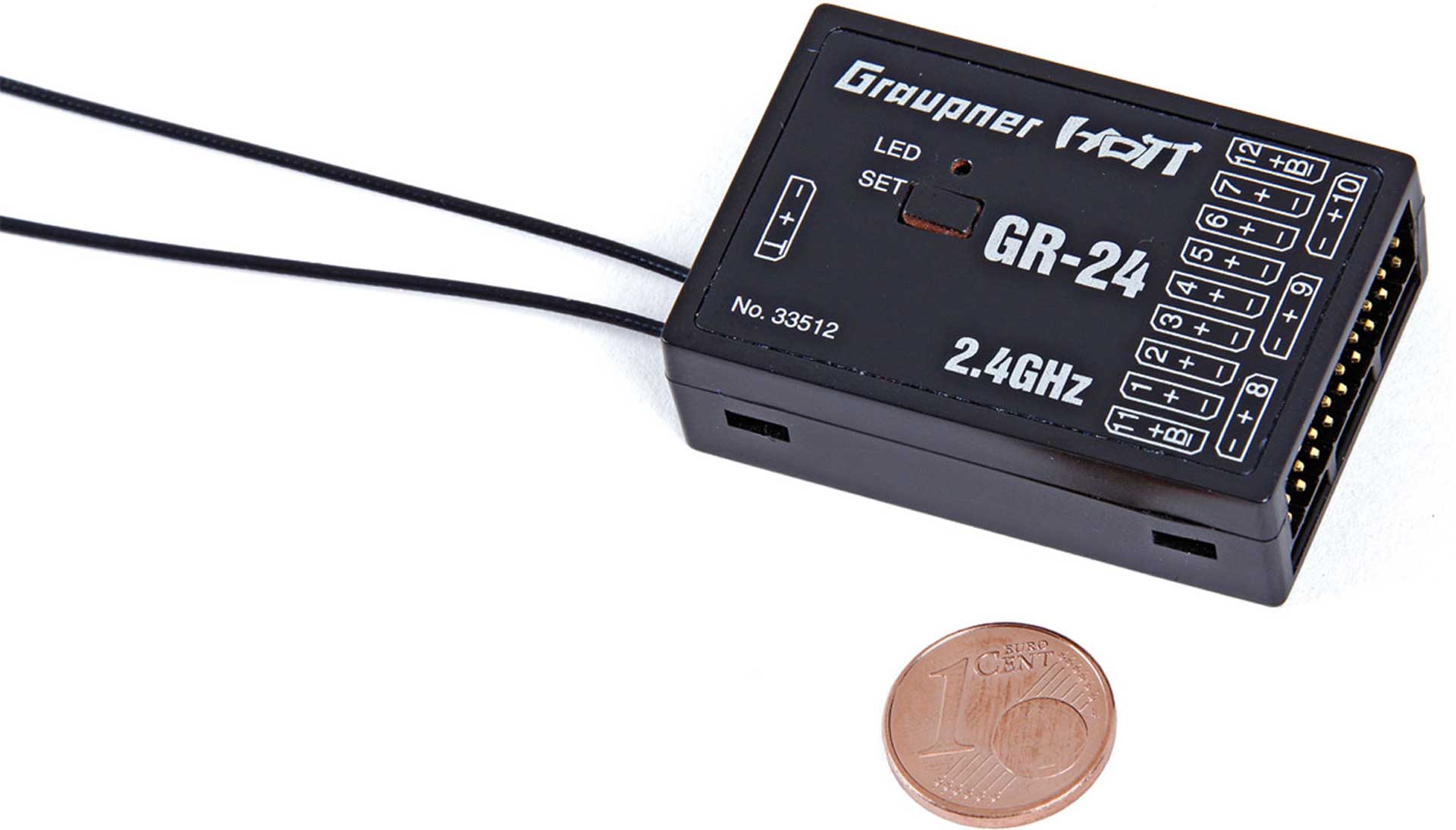 GRAUPNER GR-24 2,4GHZ HOTT 12K EMPFÄNGER 33512