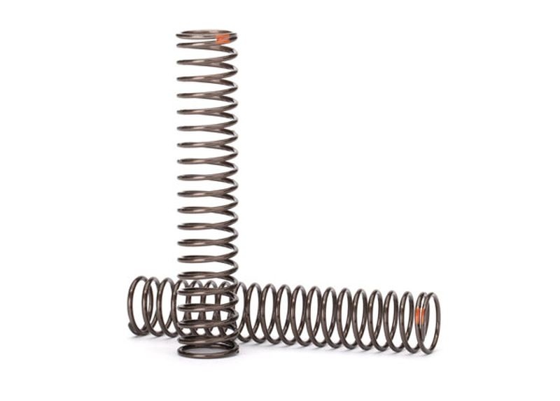 Traxxas 8154 Dämpfer-Feder lang (Natur Finish) GS 0.39 rate, Str. orange