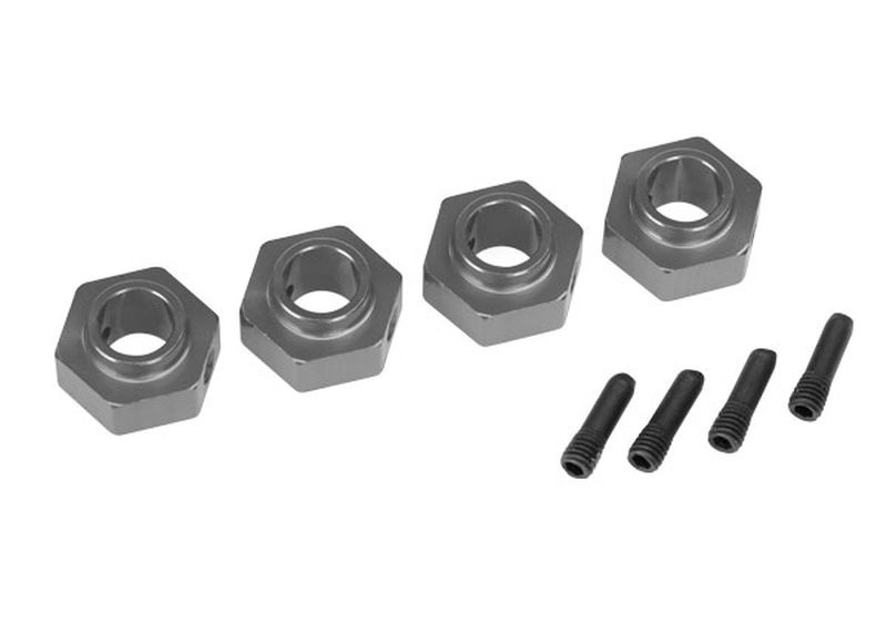 Traxxas 8269A Radmitnehmer 12mm 6061-T6 Alu (charcoal grau-eloxiert) (4)