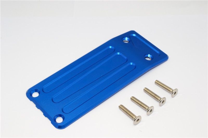 GPM Alu Unterschutzplatte vorne blau Traxxas X-MAXX