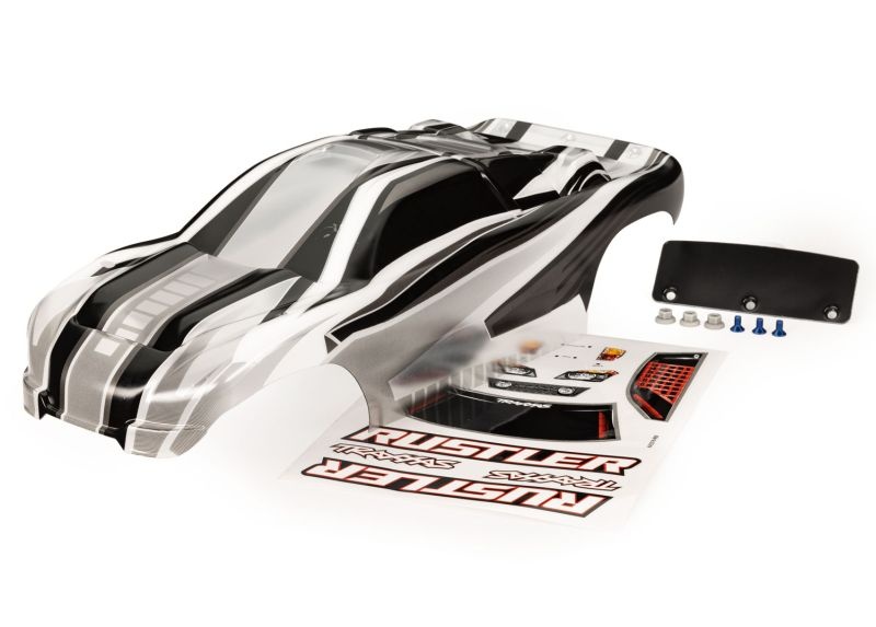 Traxxas Karo Rustler ProGraphix +Decals (mit Grundfarbe fertig lacki 3750L - Abbildung 1