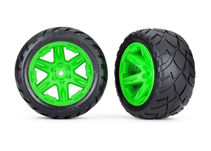 Traxxas Reifen auf Felge 2.8 RXT grün / Anaconda (TSM rated) 6768G