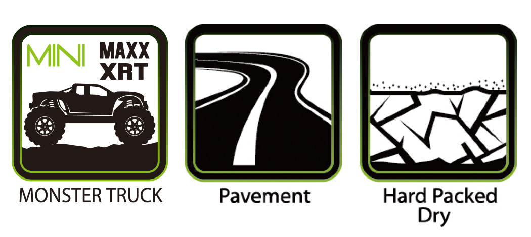 Louise Reifen m. Felgen ST-ROCKET Mini Maxx/ XRT (0 & 1/2 Offset sechskant) (2)