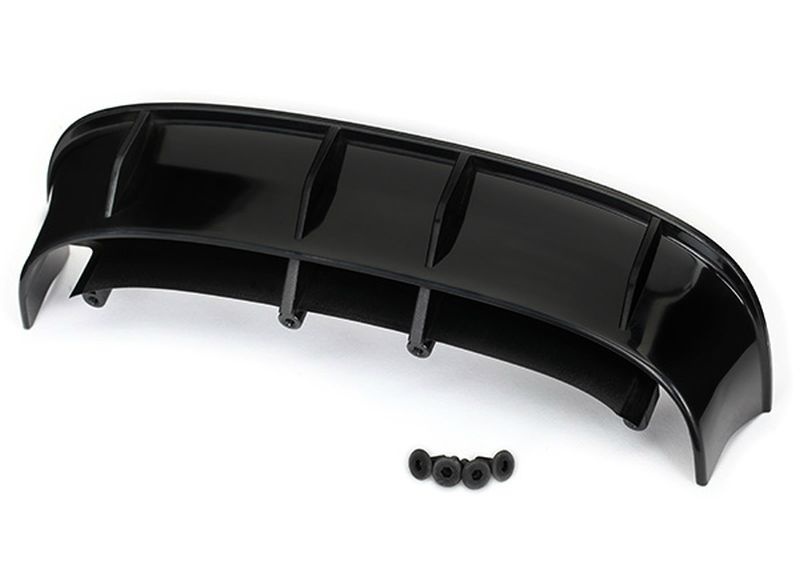 Traxxas Wing, Ford Fiesta ST Rally (black)/ hardware 7413