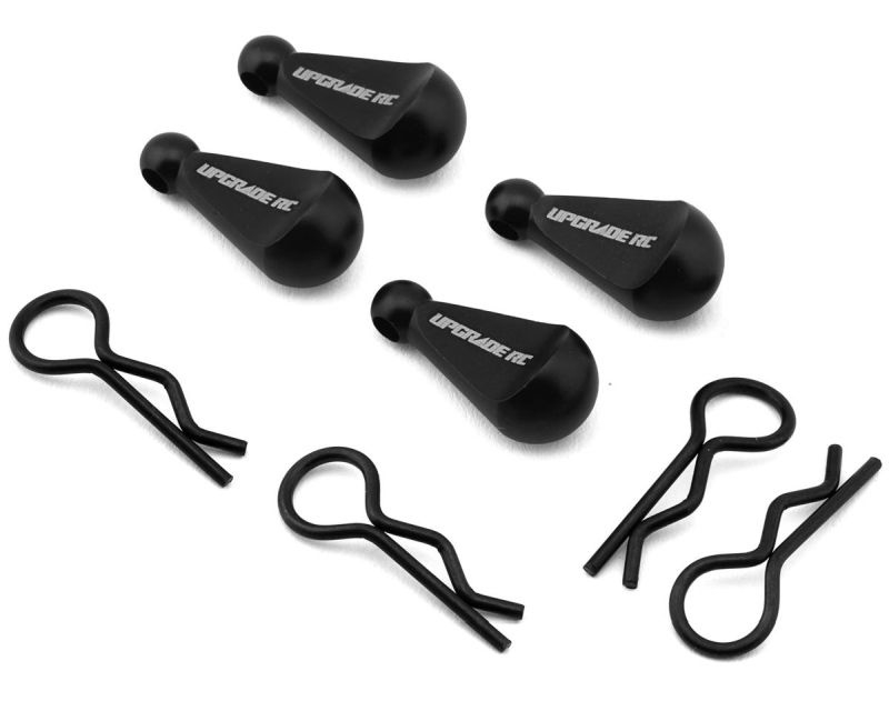 Upgrade RC 1/10 Karosserie-Clips mit Aluminium-Griff schwarz (4)