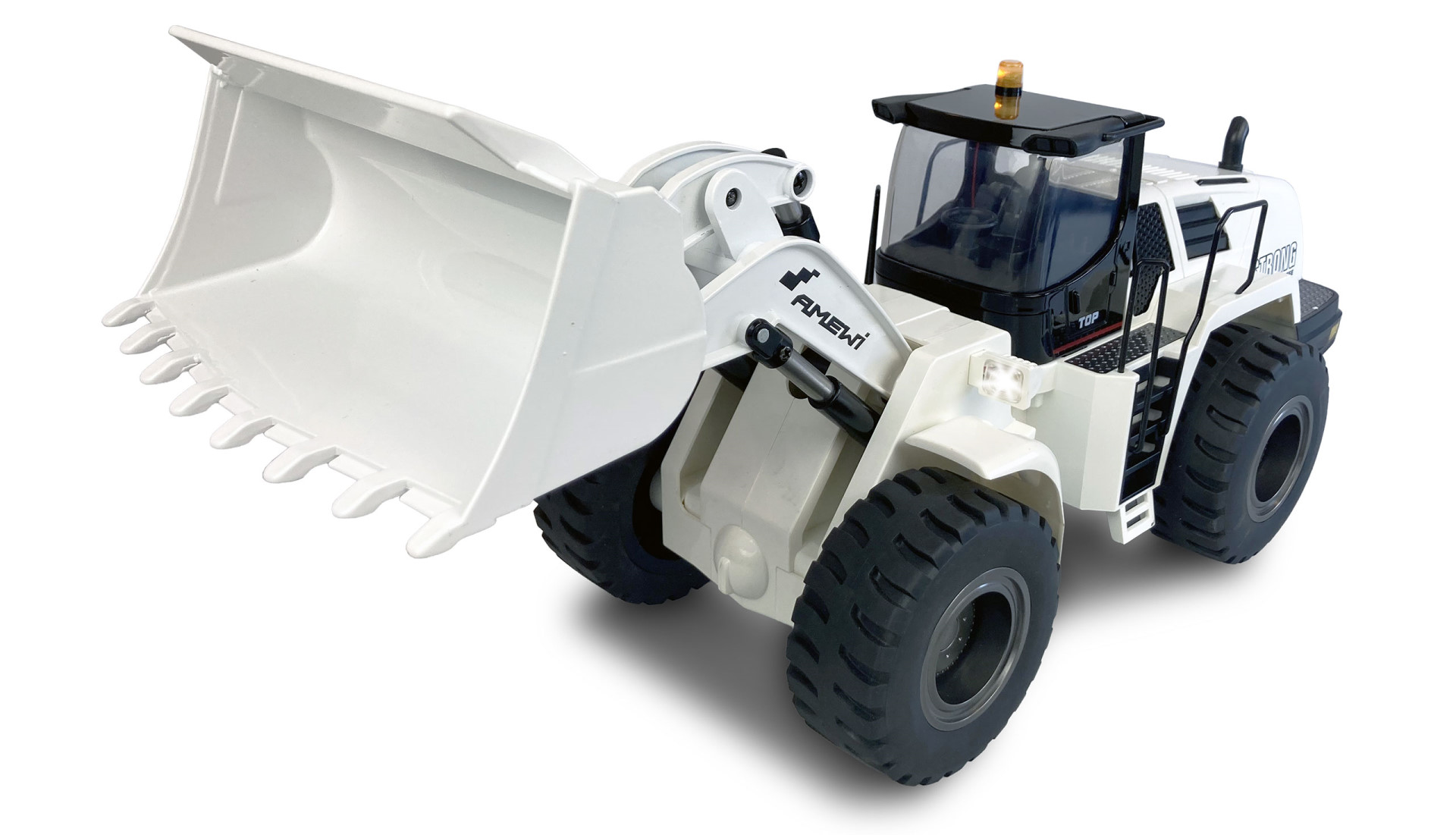 Amewi Radlader G485E AE weiß 1:14, Teilmetall RTR, Sound, Licht, 10-Kanal 22535 - Abbildung 1