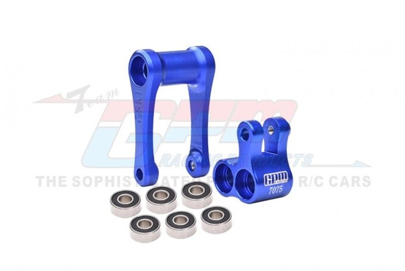 GPM ALU Knuckle & Pull Rod (größere Lager) blau 1/4 PROMOTO-MX MOTORCYCLE RTR FXR-LOS06000/60 MX030B